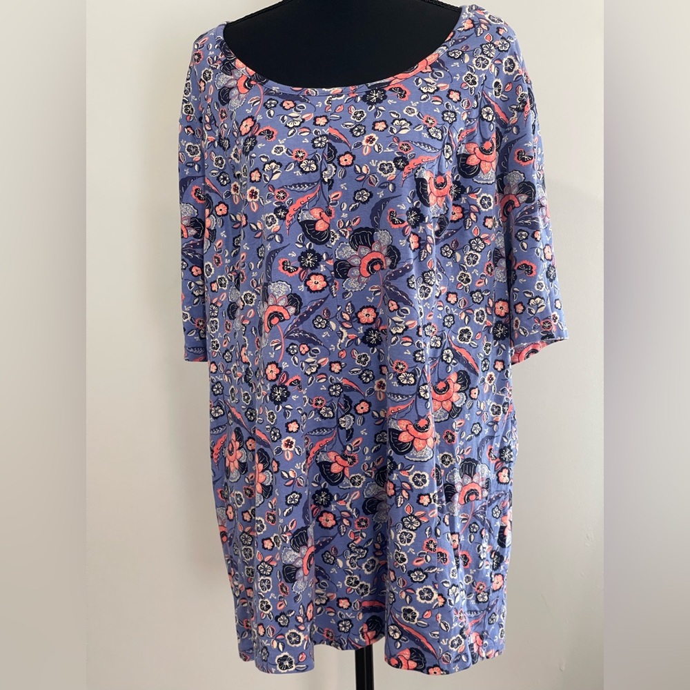 D&Co 3XP Floral Patterned Blouse‎ w Stretch 540
